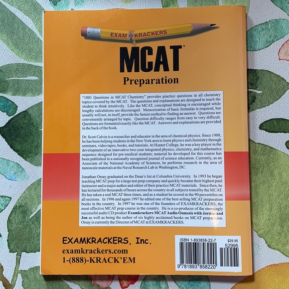 ExamKrackers MCAT Prep Books:CARS/Physics/Bio/Chem - Picture 4 of 10